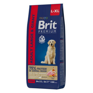 Brit Premium Dog  Adult Large and Giant курица сухой корм для крупных и гигантских пород собак
