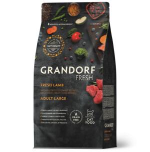 GRANDORF CAT Lamb LARGE (Свежее мясо Ягненок с бататом для взрослых кошек крупных пород,чувствительное пищеварение или склонность к аллергии)